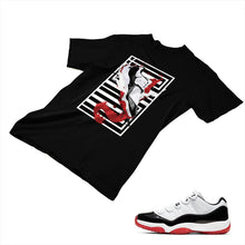 Load image into Gallery viewer, Jordan 11 White Bred Matching Custom Designed T shirt JD 11-5-7-29 - jd11-5-7-29b
