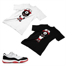 Load image into Gallery viewer, Jordan 11 White Bred Matching Custom Designed T shirt JD 11-5-7-4 - jd11-5-7-4