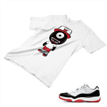 Load image into Gallery viewer, Jordan 11 White Bred Matching Custom Designed T shirt JD 11-5-7-4 - jd11-5-7-4a