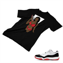 Load image into Gallery viewer, Jordan 11 White Bred Matching Custom Designed T shirt JD 11-5-7-7 - jd11-5-7-7b