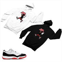 Load image into Gallery viewer, Jordan 11 White Bred Matching Custom Designed Hoodies JD 11-5-7-12 - jd11-5-7-H-12
