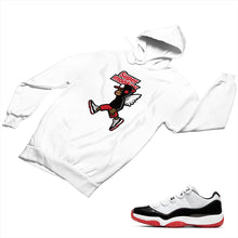 Load image into Gallery viewer, Jordan 11 White Bred Matching Custom Designed Hoodies JD 11-5-7-12 - jd11-5-7-H-12a