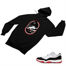Load image into Gallery viewer, Jordan 11 White Bred Matching Custom Designed Hoodies JD 11-5-7-20 - jd11-5-7-H-20b