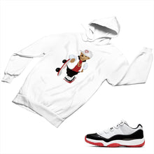 Load image into Gallery viewer, Jordan 11 White Bred Matching Custom Designed Hoodies JD 11-5-7-25 - jd11-5-7-H-25a