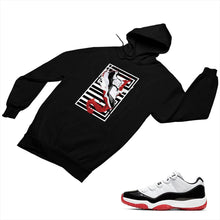 Load image into Gallery viewer, Jordan 11 White Bred Matching Custom Designed Hoodies JD 11-5-7-29 - jd11-5-7-H-29b