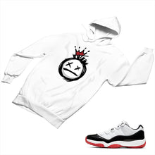 Load image into Gallery viewer, Jordan 11 White Bred Matching Custom Designed Hoodies JD 11-5-7-8 - jd11-5-7-H-8a