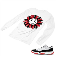 Load image into Gallery viewer, Jordan 11 White Bred Matching Custom Long Sleeve T shirt JD 11-5-7-1 - jd11-5-7-L-1a