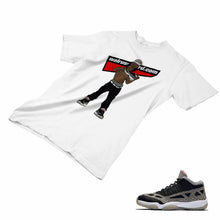 Load image into Gallery viewer, Jordan 11 Black Cement Matching Custom Designed T shirt JD 11-5-8-10 - jd11-5-8-10a