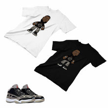 Load image into Gallery viewer, Jordan 11 Black Cement Matching Custom Designed T shirt JD 11-5-8-12 - jd11-5-8-12