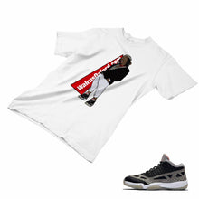 Load image into Gallery viewer, Jordan 11 Black Cement Matching Custom Designed T shirt JD 11-5-8-13 - jd11-5-8-13a