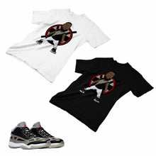 Load image into Gallery viewer, Jordan 11 Black Cement Matching Custom Designed T shirt JD 11-5-8-14 - jd11-5-8-14