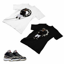 Load image into Gallery viewer, Jordan 11 Black Cement Matching Custom Designed T shirt JD 11-5-8-15 - jd11-5-8-15