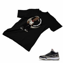 Load image into Gallery viewer, Jordan 11 Black Cement Matching Custom Designed T shirt JD 11-5-8-17 - jd11-5-8-17b