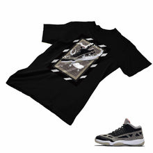 Load image into Gallery viewer, Jordan 11 Black Cement Matching Custom Designed T shirt JD 11-5-8-29 - jd11-5-8-29b