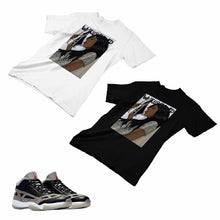 Load image into Gallery viewer, Jordan 11 Black Cement Matching Custom Designed T shirt JD 11-5-8-4 - jd11-5-8-4
