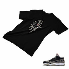 Load image into Gallery viewer, Jordan 11 Black Cement Matching Custom Designed T shirt JD 11-5-8-5 - jd11-5-8-5b