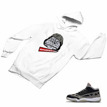 Load image into Gallery viewer, Jordan 11 Black Cement Matching Custom Designed HoodiesJD 11-5-8-19 - jd11-5-8-H-19a
