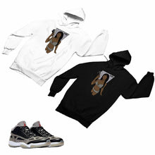 Load image into Gallery viewer, Jordan 11 Black Cement Matching Custom Designed HoodiesJD 11-5-8-1 - jd11-5-8-H-1
