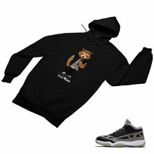 Load image into Gallery viewer, Jordan 11 Black Cement Matching Custom Designed HoodiesJD 11-5-8-28 - jd11-5-8-H-28b