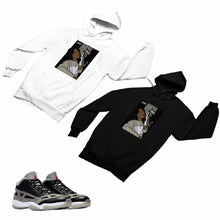 Load image into Gallery viewer, Jordan 11 Black Cement Matching Custom Designed HoodiesJD 11-5-8-3 - jd11-5-8-H-3