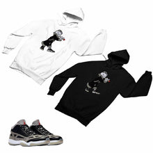 Load image into Gallery viewer, Jordan 11 Black Cement Matching Custom Designed HoodiesJD 11-5-8-8 - jd11-5-8-H-8