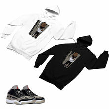 Load image into Gallery viewer, Jordan 11 Black Cement Matching Custom Designed HoodiesJD 11-5-8-9 - jd11-5-8-H-9