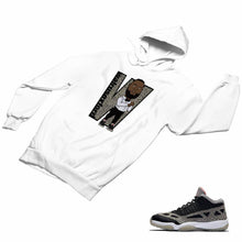 Load image into Gallery viewer, Jordan 11 Black Cement Matching Custom Designed HoodiesJD 11-5-8-9 - jd11-5-8-H-9a