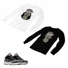 Load image into Gallery viewer, Jordan 11 Black Cement Matching Custom Long Sleeve T shirt JD 11-5-8-18 - jd11-5-8-L-18