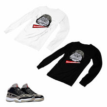 Load image into Gallery viewer, Jordan 11 Black Cement Matching Custom Long Sleeve T shirt JD 11-5-8-19 - jd11-5-8-L-19
