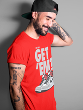 Load image into Gallery viewer, Did You Get Em T-Shirt - Air Jordan 1 Smoke Grey - nike-jordan-1-smoke-grey-matching-tee-sneakerhead-red-t-shirt-3_1c371bd3-2b60-4e04-82c2-082eaa6bc6b5