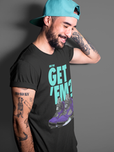 Load image into Gallery viewer, Did You Get Em T-Shirt - Air Jordan 5 Purple Grape - nike-jordan-5-puple-grape-matching-tee-did-you-get-em-black-t-shirt-3