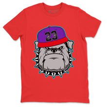 Load image into Gallery viewer, English Bulldog T-Shirt - Air Jordan 5 Top 3 - nike-jordan-5-top-3-matching-tee-bulldog-red-t-shirt-2