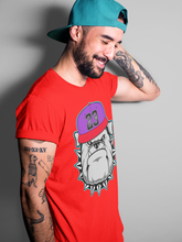 Load image into Gallery viewer, English Bulldog T-Shirt - Air Jordan 5 Top 3 - nike-jordan-5-top-3-matching-tee-bulldog-red-t-shirt-3