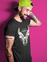 Load image into Gallery viewer, Bull Head Black T-Shirt - Air Jordan 3 Chlorophyll - sneaker-release-tees-air-jordan-3-chlorophyll-shoe-match-tee-bull-head-black-t-shirt-3