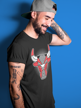 Load image into Gallery viewer, Bull Head Black T-Shirt - Air Jordan 3 Unite - sneaker-release-tees-air-jordan-3-red-cement-aj3-unite-shoe-match-tee-bull-head-chicago-black-t-shirt-3