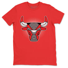 Load image into Gallery viewer, Bull Head Red T-Shirt - Air Jordan 3 Unite - sneaker-release-tees-air-jordan-3-red-cement-aj3-unite-shoe-match-tee-bull-head-chicago-red-t-shirt-2