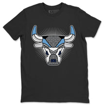 Load image into Gallery viewer, Bull Head Black T-Shirt - Air Jordan 3 Valor Blue - sneaker-release-tees-air-jordan-3-valor-blue-aj3-unc-shoe-match-tee-bull-head-chicago-black-t-shirt-2