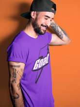 Load image into Gallery viewer, Goat T-Shirt - Air Jordan 1 Court Purple - snrt-sneaker-release-tees-air-jordan-1-court-purple-match-t-shirt-goat-purple-tee-3_04d1b2b7-2a69-4d79-b28a-69522dbca737