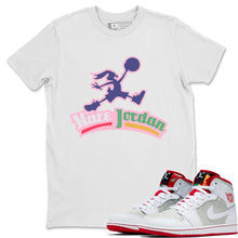 Load image into Gallery viewer, Hare Jordan Bunny White T-Shirt - Air Jordan 1 Hare Mid - snrt-sneaker-release-tees-air-jordan-1-hare-mid-shoe-match-tee-hare-jordan-bunny-white-t-shirt