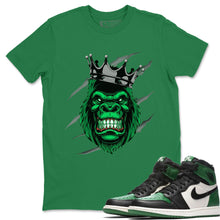 Load image into Gallery viewer, Ferocious Gorilla T-Shirt - Air Jordan 1 Pine Green - snrt-sneaker-release-tees-air-jordan-1-pine-green-matching-gerocious-gorilla-green-t-shirt
