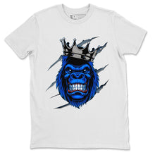 Load image into Gallery viewer, Ferocious Gorilla T-Shirt - Air Jordan 1 Royal Black - snrt-sneaker-release-tees-air-jordan-1-royal-black-matching-gerocious-gorilla-white-t-shirt-2