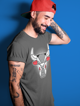 Load image into Gallery viewer, Bull Head Cool Grey T-Shirt - Air Jordan 3 White Cement - snrt-sneaker-release-tees-air-jordan-3-retro-se-white-cement-shoe-match-tee-bull-head-cool-grey-t-shirts-3