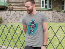 Load image into Gallery viewer, Bull Figure Heather Grey T-Shirt - Air Jordan 5 Black Grape - sports-grey-shirt-bull-figure-sneaker-release-tees-air-jordan-5-3_e8292883-30d4-4a04-a3f5-e1de67188c91