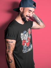 Load image into Gallery viewer, AJ3 Elephant Black T-Shirt - Air Jordan 3 True Blue - true-blue-og-air-jordan-3-sneaker-release-tees-aj-3-elephant-tee-black-3_105c3027-7965-475f-a412-5a663f6f17ff