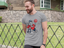 Load image into Gallery viewer, AJ3 Elephant Heather Grey T-Shirt - Air Jordan 3 True Blue - true-blue-og-air-jordan-3-sneaker-release-tees-aj-3-elephant-tee-heather-grey-3_61d779e9-f8c6-4145-8949-5388c56437f1