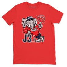 Load image into Gallery viewer, AJ3 Elephant Red T-Shirt - Air Jordan 3 True Blue - true-blue-og-air-jordan-3-sneaker-release-tees-aj-3-elephant-tee-red-2_a9cd0e4f-9c50-4a26-b35a-89f722196820