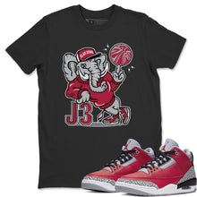 Load image into Gallery viewer, AJ3 Elephant Black T-Shirt - Air Jordan 3 Unite - unite-air-jordan-3-sneaker-release-tees-aj-3-elephant-tee-black