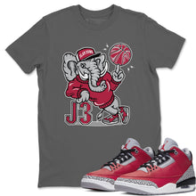 Load image into Gallery viewer, AJ3 Elephant Cool Grey T-Shirt - Air Jordan 3 Unite - unite-air-jordan-3-sneaker-release-tees-aj-3-elephant-tee-cool-grey