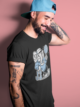 Load image into Gallery viewer, AJ3 Elephant Black T-Shirt - Air Jordan 3 Valor Blue "UNC - valor-blue-unc-air-jordan-3-sneaker-release-tees-aj-3-elephant-tee-black--3
