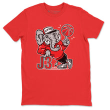 Load image into Gallery viewer, AJ3 Elephant Red T-Shirt - Air Jordan 3 White Cement - white-cement-air-jordan-3-sneaker-release-tees-aj-3-elephant-tee-red-2